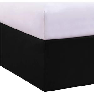 Bed Maker’s Never Lift Your Mattress Bed Skirt, Designed for Box Spring Beds, Split Corners, 14 Inch Drop Length, Twin, Black