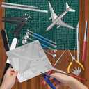 23 Pieces Metal Puzzle Tool Kit, AHIER Metal Model Tool Kit Including Plier Bending Assist Tools File Flat Tweezers Wire Wrapping Rod, 3D Metal Earth Tool Kit Model Building Tools