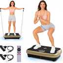 Vibration Plate Exercise Machine, Full Body Workout Vibrating Plate for Lymphatic Drainage Weight Loss, 460 Lbs Capacity Shake Platform with 300 speeds for Women Men