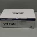 TN760 Toner Cartridges Replacement for Brother Toner TN-730/TN-760 Compatible HL-L2350DW MFC-L2710DW MFC-L2750DW HL-L2395DW HL-L2370DW DCP-L2550DW HL-L2390DW (Black, 2 Pack)
