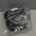 Neck Travel Pillow, Upgraded Memory Foam Pillow for Airplane, Machine Washable, Adjustable Flight Pillow, Suitable for Sleeping Airplane, Car, Office and Home (Black)