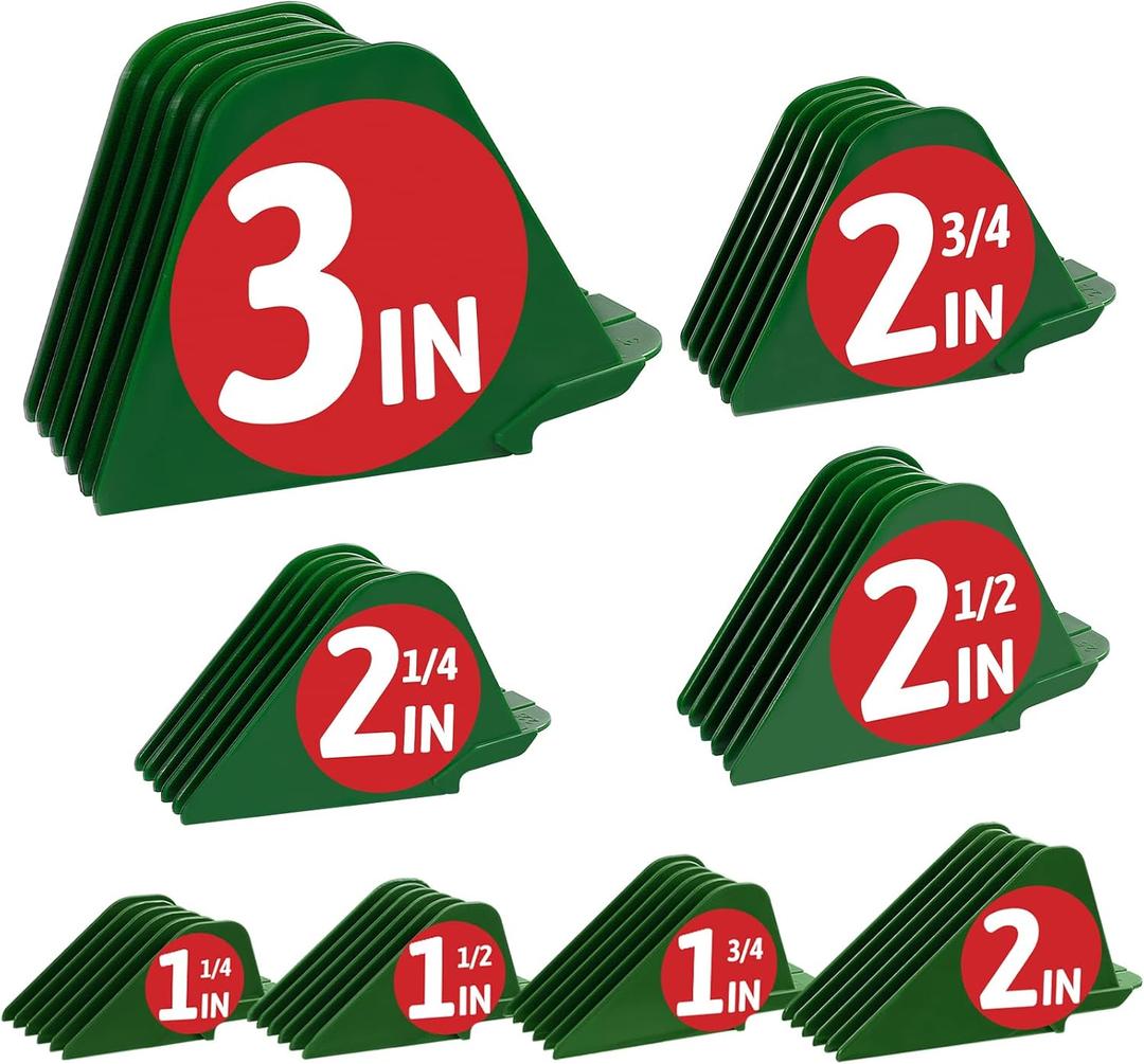 3 Inch Clipper Guards, Hair Clipper Guide Combs Premium for Wahl Clippers Mega Cutting Guides/Combs with 8 Cutting Lengths from 1.25-3 Inch Fit Most Size Wahl Clippers (8pcs from 1.25-3 Inch, Green)