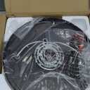 Flush Mount Ceiling Light Fixtures, 2-Light Oil Rubbed Bronze Ceiling Mount for Farmhouse with Seeded Glass Lampshade, Industrial Flush Mount Light Fixture for Hallway, Kitchen, Entryway and Foyer