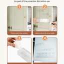 11.8'' Large Adjustable Height Acrylic Straw Holder for Cabinet Door with Ultra Sticky Double Sided Adhesive Tape, Reusable Tumbler Straw Dispenser for Kitchen Counter Cupboard -Transparent