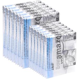 Amazon Basics Roll-Up Travel Compression Storage Bags for Clothes and Towels, No Vacuum Needed, Clear, 12 Pack (6 Small & 6 Medium) (Multiple)