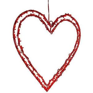 Christmas Decorations for The Holiday - 63 Red LED Heart Window Decoration 12 Inch AD1021 - Decorations for Christmas sdf-4449