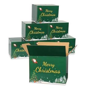 Christmas Shipping Boxes 8x6x6, 30 Pack Green Corrugated Cardboard Boxes for Shipping, Small Mailing Boxes for Small Business
