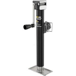 5000lbs Weld On Pipe Mount Swivel Trailer Jack, 15" Vertical Travel Trailer Jack for RV, Horse, Utility, Camping and Yacht Trailers