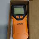 Stud Finder Wall Scanner - 5 in 1 Stud Finder Tool w/Smart Chip and HD LCD Display, Stud Detector Beam Finders for the Center and Edge of Wood AC Wire Metal Studs Joist Pipe (Blood Orange)