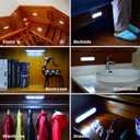 STAR-SPANGLED 3 Pack 7 Motion Sensor Lights Indoor Battery Operated, Stick on LED Light for Closet, Stairs, Under Cabinet, Cool White