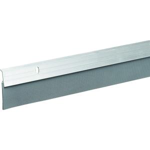 Frost King A79/36H Premium Aluminum and Reinforced Rubber Door Sweep 2-Inch by 36-Inch, Brushed Chrome