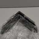 4 Pcs Heavy Duty Flush Inside 90-Degree Angle Bracket Steel Tie Plate, 3" Width Connector Brace, Angle Knee Braces, Inside Joint for Butt-Join Post and Beam, Thickness 3 mm and Black