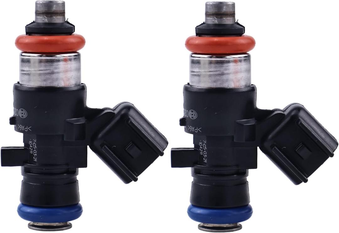 JEENDA 2PCS Fuel Injectors 27400040 Compatible with 2017-2023 Harley-Davidson Road King Street Glide Electra Glide CVO Street Glide