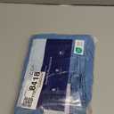 Wrap Around Dust Ruffle Bed Skirt - Denim Blue - for Queen Size Beds with 15 Inch Drop - Elastic Strap - Adjustable Pleated Bedskirt with Brushed Fabric and Wrinkle Free - For Women, Men, Kids & Teens