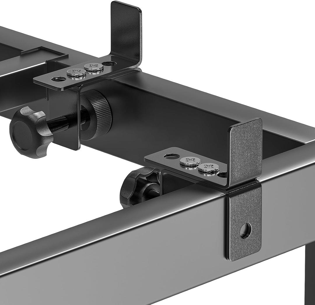 Kaen Mattress Slide Stopper, 6-Pack Non Slip Mattress Gaskets for Metal Frame Bed, Adjustable Stopper Holder in Place Gripper from Sliding with 3 Size Fixing Positions (Black)