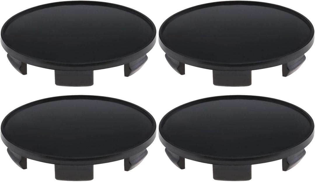 ECSiNG 4Pcs Wheel Hub Center Caps Replacement Compatible with BMW Car Conversion Wheel Centre Cover Auto Hubcaps Car Accessories Black OD 68 mm ID 62 mm