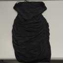 KUTUMAI Women's Ruched Bodycon Mini Dress Summer Spaghetti Strap Party Club Dresses M