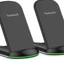 Yootech [2 Pack] Wireless Charger,10W Max Wireless Charging Stand,Compatible with iPhone 17/17 Pro/17 Pro Max/Air/16/15/14/13/SE 2022/12/11/X/8,Galaxy S25/S24/S23(No AC Adapter)