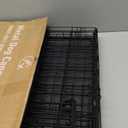 DUMOS Dog Crate, 30 Inch Medium Single Door Dog Cage with Plastic Leak-Proof Pan Tray, Folding Metal Wire Pet Kennel for Indoor, Outdoor, Travel (30"L x 17.5"W x 19.75"H)