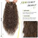 20inch Natural Curly Hair Topper for Women - Perfect for Daily Use & Styling Lightweight & Breathable Topper Hair Pieces for Thinning Hair