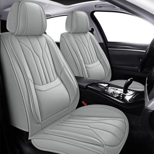 Foneso Car Seat Covers for Truck Chevy Chevrolet Silverado GMC Sierra Leather Protectors for Pickup 2007-2024 1500 2500HD 3500HD Trail Boss Z71 Crew Double Extended Cab (Grey (Model A), Full Set) Foneso Car Seat Covers for Truck Chevy Chevrolet Silverado GMC Sierra Leather Protectors for Pickup 2007-2024 1500 2500HD 3500HD Trail Boss Z71 Crew Double Extended Cab (Grey (Model A), Full Set)