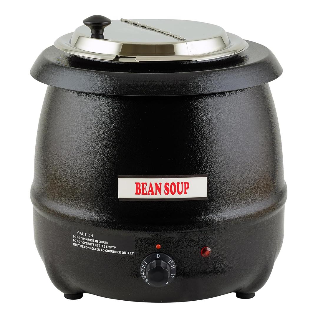 Winco Electric Soup Warmer, 10.5-Quart,Black