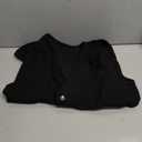 PRETTODAY Women's V Neck Denim Vest Button Down Sleeveless Casual Jean Waistcoast Top (Large, Black)