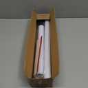 Sliding Door Security Bar - 17.1-40 Inches Adjustable for Glass Patio Doors - White Lock With Rubber Tips, 1.25 Inch Diameter for Windows and Home