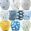 Upairy Potty Training Pants Cotton Absorbent Training Underwear for Toddler Boy and Girls ,Soft Absorbent & Leak-Proof with Characters(10PCS,S)