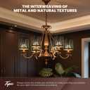 Chandelier Shades Set of 6, Metal Small Lamp Shades Clip on Bulb, 5.1 x 5.1 in Replacement, Mini Cylinder Lampshade, Black Clip on for Pendant Light, Wall Sconces