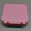 Bento Box for Kids with Soup Thermos(9oz) Kid Bento Lunch Box with Leak Proof Insulated Food Jar, Hot & Cold Lunch Container Set for School Girls Boys, 4-Compartments, Pink/Orange