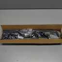 ENJOYBASICS Blackout Curtain rod for windows 48 to 84, 5/8 in Wrap Around Curtain Rods for Bedroom, Living Room, Adjustable from 30 to 86 Inches, Matte Black