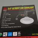 Morris Products LED Recessed Lighting Retrofit Kits  for Recessed Downlighting, Alternative to Incandescent Lights  Energy Efficient, Dimmable - Baffle Bezel, 3000K, 14.5 Watts, 5 & 6, White