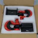 Front Demon Tow Hook Bracket, Front Tow Hooks Mounting Bracket with 3/4" Shackles Fit for Toyota Tacoma 2009-2023