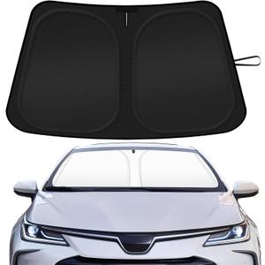 Car Windshield Sun Shade Compatible with 2020 2021 2022 2023 2024 2025 2026 Toyota Corolla Accessories Foldable Front Window Sunshade Custom Windshield Cover Sun Visor Block UV Rays
