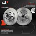 A-Premium 10.28 inch (261mm) Front Vented Disc Brake Rotors Compatible with Select Ford and Mazda Models - Ranger 1998-2001, B2500/B3000/B4000 1998-2000, 2WD, 2-PC Set