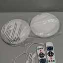 Combuh 2Pack Rechargeable Closet Lights Motion Sensored, Battery Powered Shower Lamp with Remote, Dimming Timing Cordless Ceiling Light Fixture for Pantry Laundry Bathroom Hallway, 7.48Inch, Round