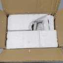 Bookends for Shelves, Decorative Book Ends, Heavy Duty Book Stoppers, Thinker Statue Decor, Modern Home Office Decoration Bookshelf Accessories (White & Black)