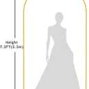 Asee'm 7.2FT Metal Arch Backdrop Stand Gold Arched Backdrop Frame for Wedding Party Ceremony Birthday Bridal Baby Shower Garden Floral Balloon Arch Decoration