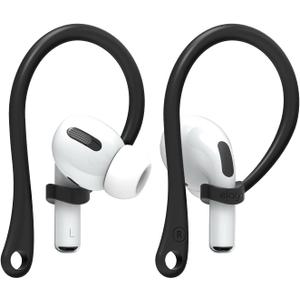 elago Ear Hooks Designed for AirPods Pro 3 & Pro 2 & Pro, 4 & 3 & 2 & 1, Earbuds Accessories, Anti-Slip, Ergonomic Design, Comfortable Fit (Black) [US Patent Registered]