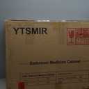 Medicine Cabinets for Bathroom, Black Arched Medicine Cabinet Recessed or Surface Wall-Mounted,Modern Bathroom Vanity Mirror with Storage, Mirrored Cabinet with Adjustable Shelves,20x30 Inch