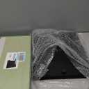 Joy&Grace Appliance Slider for Kitchen Appliances 360° Rolling Sliding Tray for Coffee Maker Countertop, Bamboo Coffee Pot Slider Rolling Tray with Universal Rollers (Black, Large 16"x13")