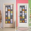 2 x Fixwal Hat Organizer Racks for Baseball Caps, 27 Pocket Pocket Over the Door Hat Organizer with 3 Hooks, Hat Storage to Protect and Display, Gray