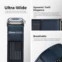 Tefeca Fortitude Series USA Flag Ultrawide Band Compatible with Apple Watch Ultra 2/Ultra 49mm, Series 10 46mm, Series 9/8/7 45mm, SE2/SE/6/5/4 44mm (Onyx)