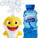 Little Kids Baby Shark NO Spill Musical Bubble Machine,Bubble Toy for Baby, Toddlers and,Amazon Toys Exclusive with 20oz of Extra Bubble Solution 91273E Multicolor