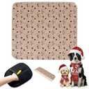 Puppy Pads with Pheromones, Washable Puppy Pee Pads for Dogs Reusable Puppy Pads for Dogs and Cats - Leak & Odor Proof, Non-Slip Base Training Pads for Home & Travel(with Pet Hair Removal Gloves)