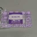 Bellelfin Purple Press on Toenails for Women, 160 pcs Glossy Toe Press on Nails Full Cover Toe Nail Press ons, Short Square Toenail Press ons, 16 Sizes of Acrylic Fake Toe Nails