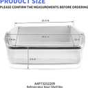 AAP73252209 Refrigerator Door Bin Refrigerator Door Bin for L.G Refrigerator LFX31925ST LFXC24726S LFX25991ST(Right, 2 Pack)