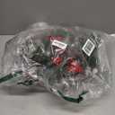 6ft Frosted Evergreen Christmas Snowed Pine Garland  Red Berries and Pinecones Holiday Fireplace Indoor Decoration