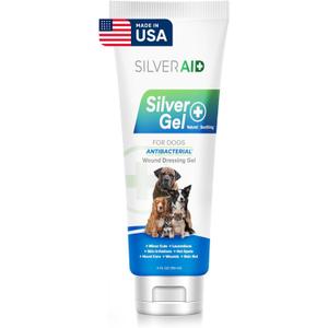 Hot Spot Treatment Gel for Dogs Colloidal Silver Wound Care for Cuts, Bites, Rashes, Skin Irritations & Ulcers, Dog Wound Care Solution, 4.0 Ounces - Vet Recommended & Made in USA